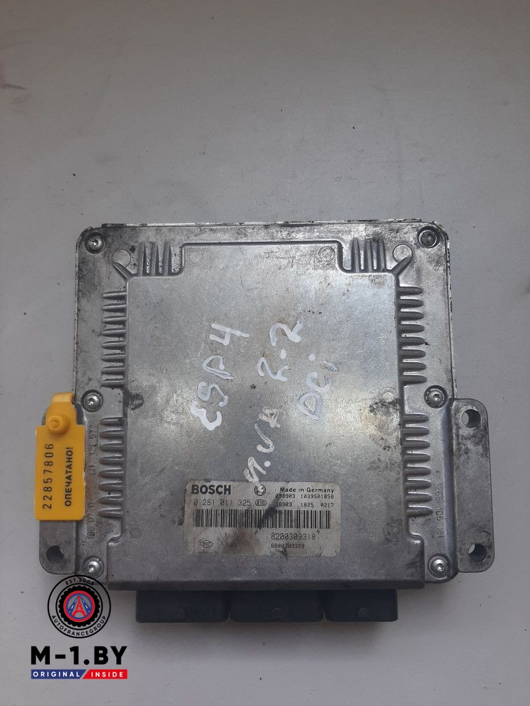 блок управления двигателем Renault Espace 4 поколение 2006, 2.2 л., дизель, минивэн, 8200309318