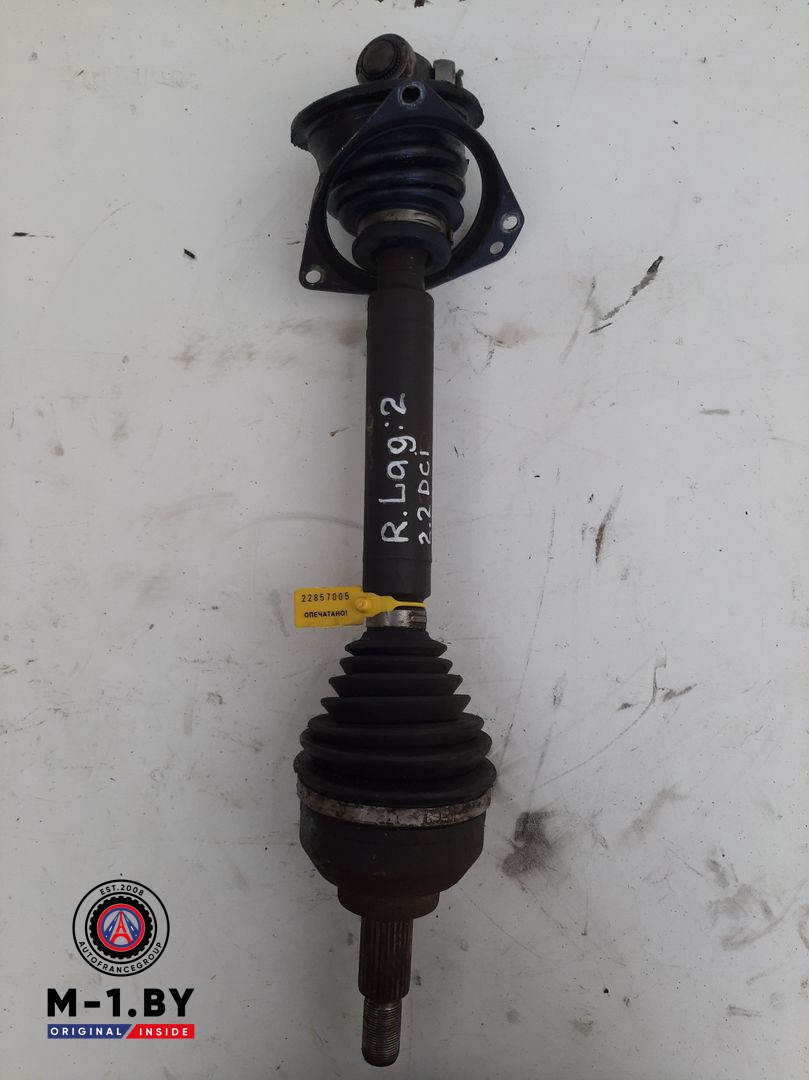 полуось передняя левая (приводной вал, ШРУС) Renault Laguna 2 поколение 2005, 2.2 л., дизель, хетчбэк 5 дв.