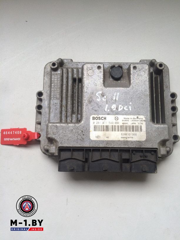 блок управления двигателем Renault Scenic 2 поколение 2004, 1.5 л., дизель, минивэн, 0281011549
