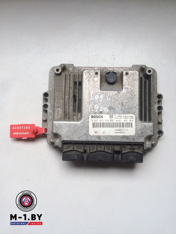 блок управления двигателем Renault Laguna 2 поколение 2001, 1.9 л., дизель, хетчбэк 5 дв., 0281012588