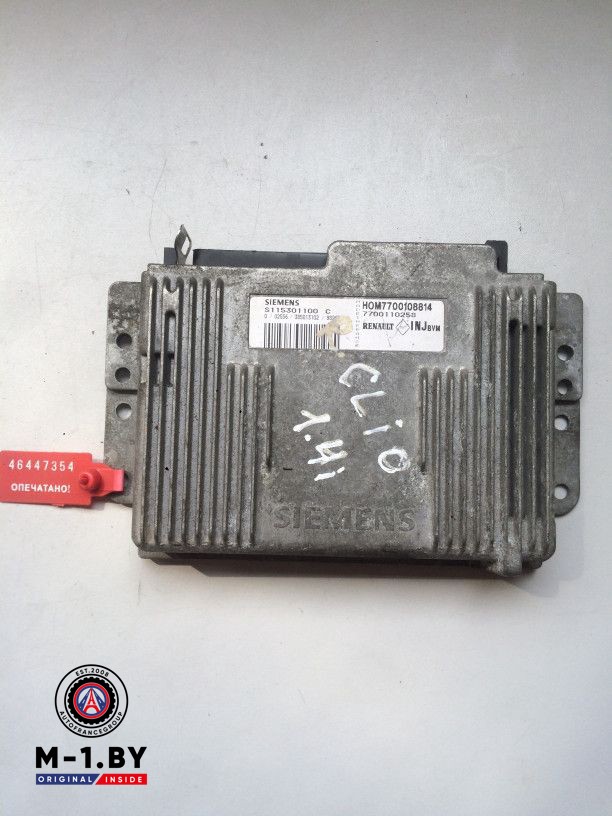блок управления двигателем Renault Clio 1 поколение 1995, 1.4 л., бензин, хетчбэк 5 дв., 7700110258