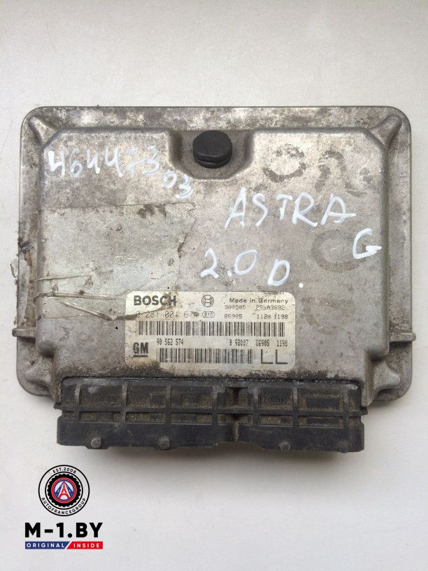 блок управления двигателем Opel Astra G 2000, 2.0 л., дизель, универсал, 0281001674