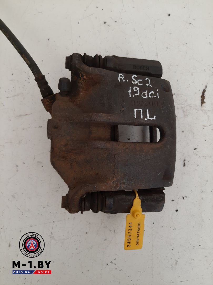 суппорт передний левый Renault Scenic 2 поколение 2004, 1.9 л., дизель, 0204Y01307