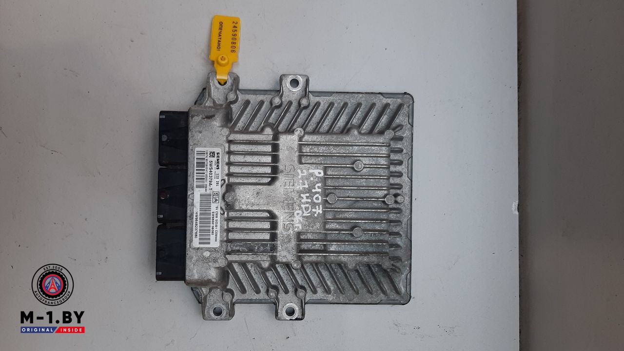 блок управления двигателем Peugeot 407 1 поколение 2006, 2.7 л., дизель, SW9658198080