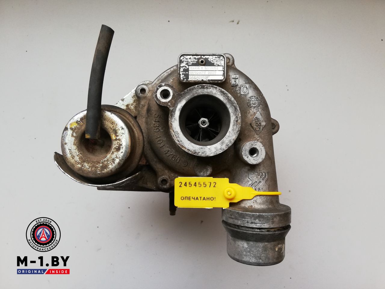 турбина Renault Duster 1 поколение 2012, 1.5 л., дизель, 82728353, 54359710028, 0H70044717, 16446R