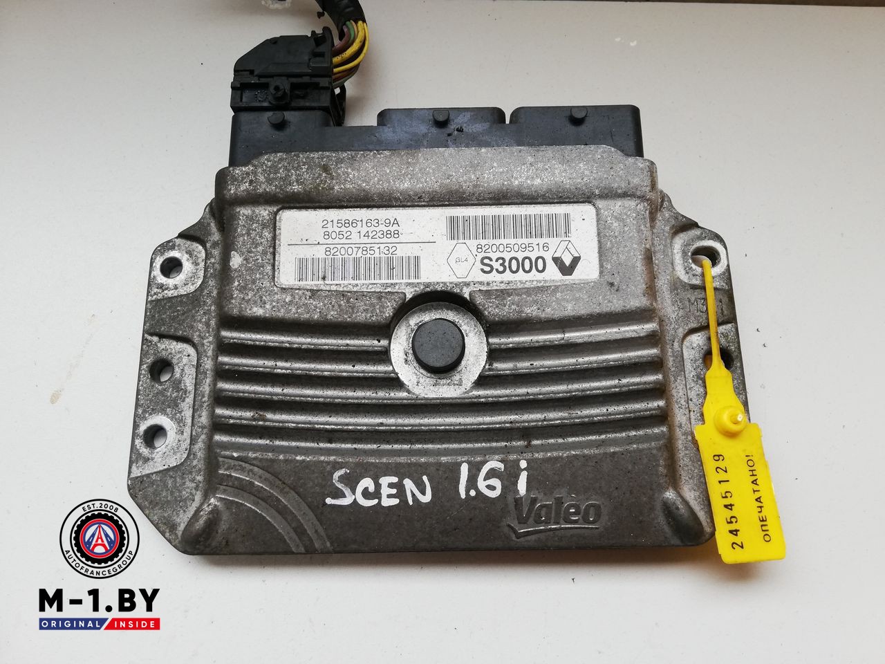 блок управления двигателем Renault Scenic 2 поколение [рестайлинг] 2006, 1.6 л., бензин, 8200785132, 8200509516