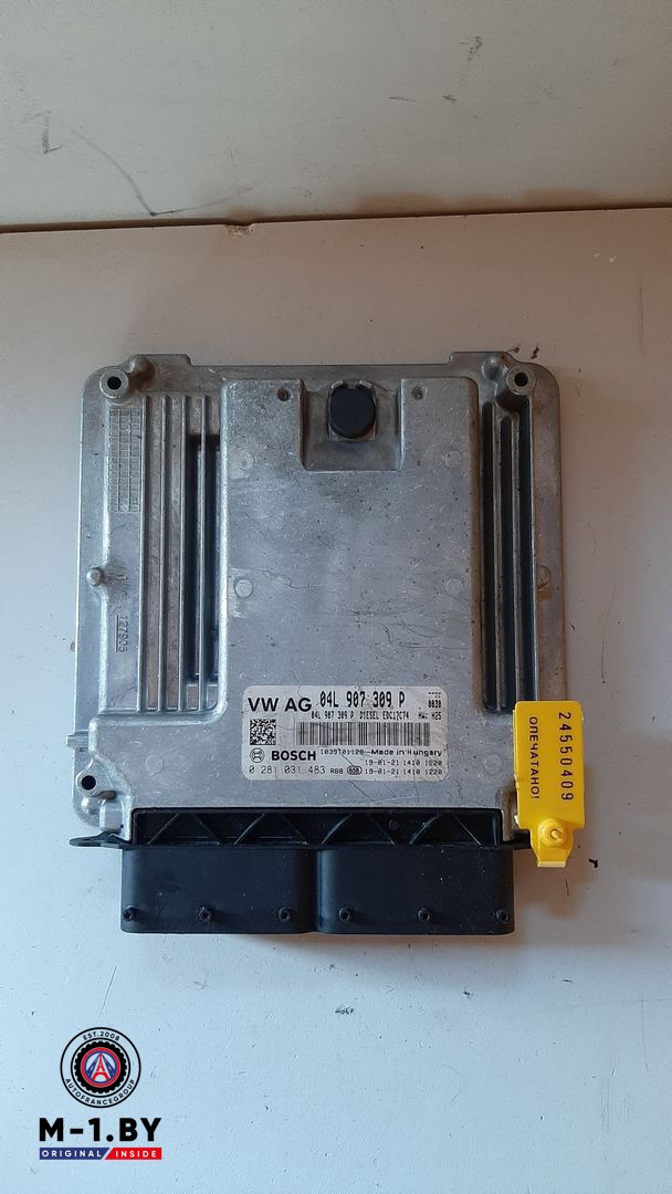 блок управления двигателем Volkswagen Tiguan 1 поколение 2009, 04L907309P, 0281031483