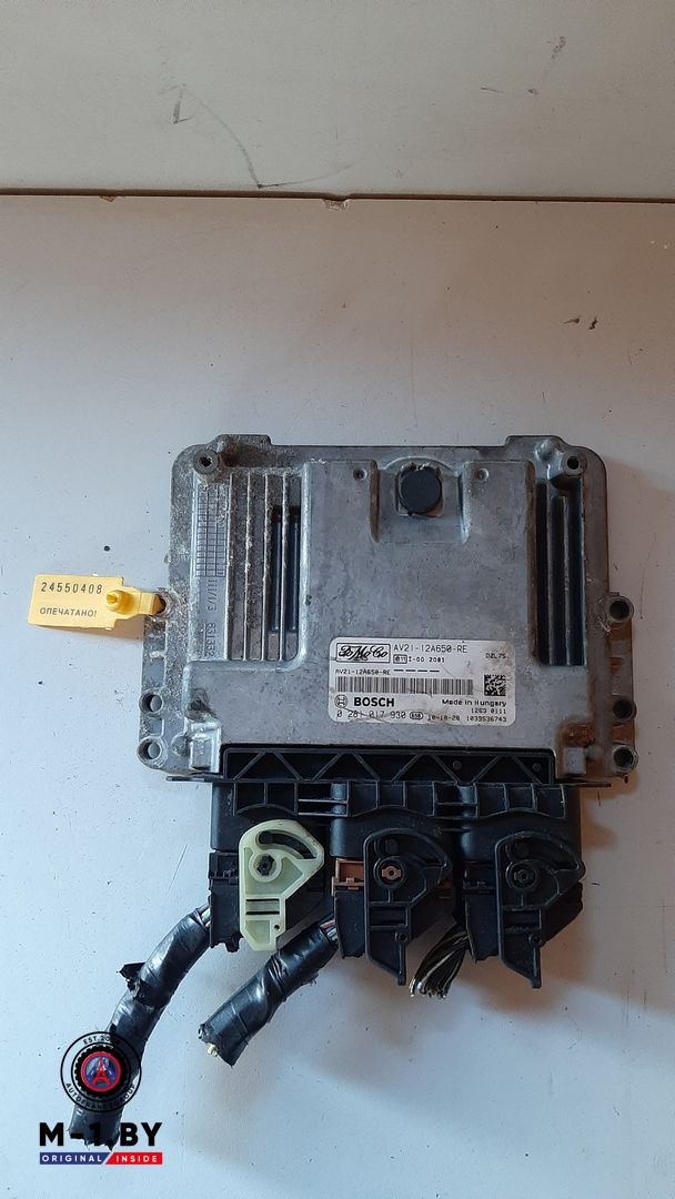 блок управления двигателем Ford Fiesta 6 поколение 2011, 1.6 л., дизель, AV2112A650RE, 0281017930