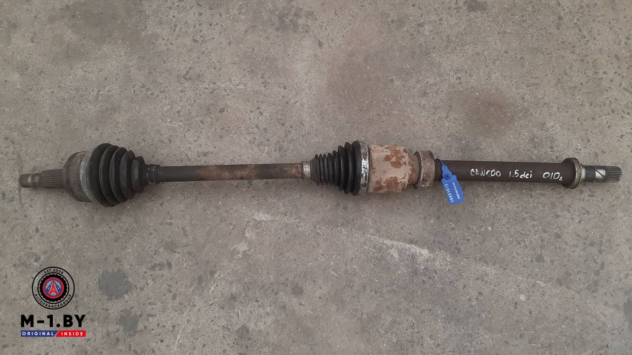 полуось передняя правая (приводной вал, ШРУС) Renault Kangoo 2 поколение (2007 - 2013), 1.5 л., дизель