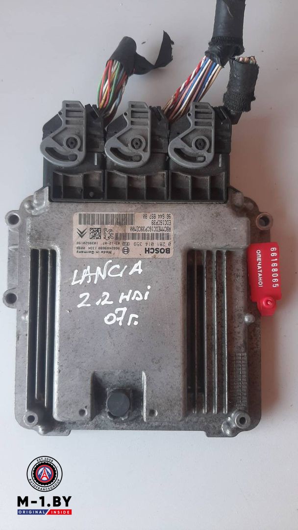 блок управления двигателем Lancia Phedra 1 поколение 2007, 2.2 л., дизель, 0281014359, 9664489780