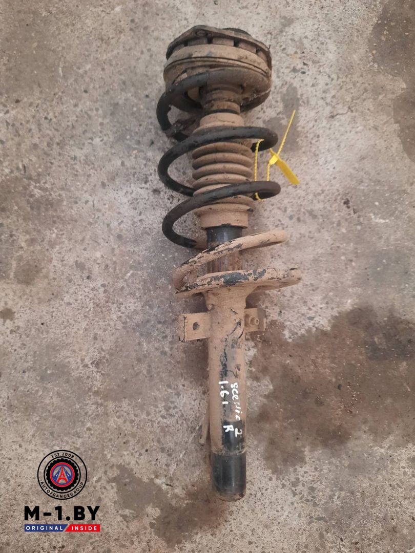 стойка передняя правая Renault Scenic 2 поколение (2003 - 2006), 1.9 л., дизель