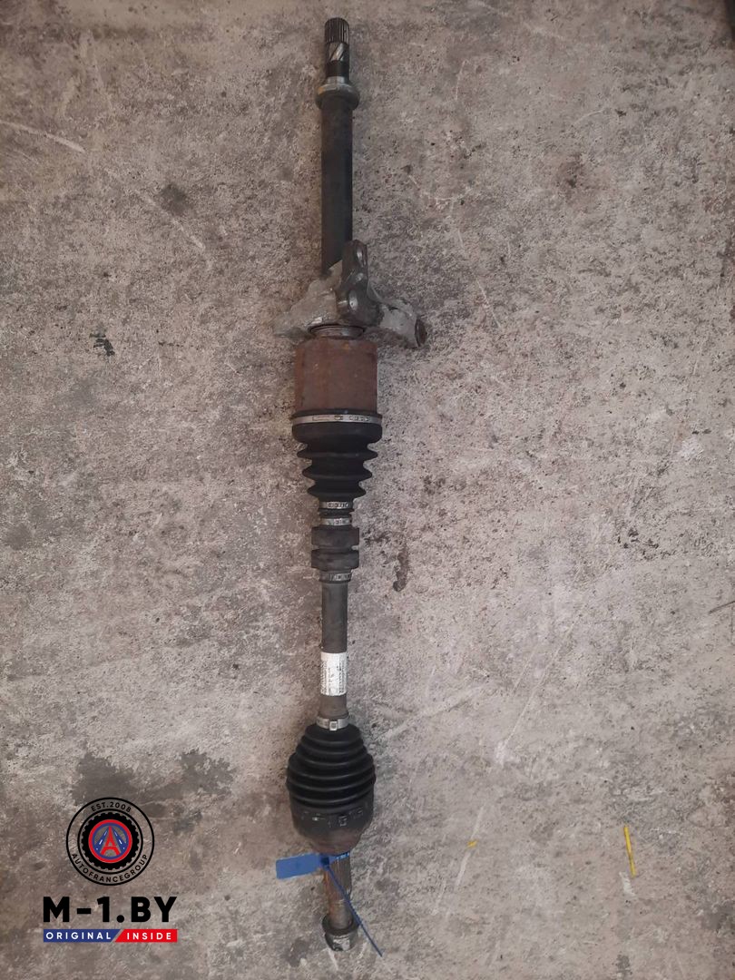 полуось передняя правая (приводной вал, ШРУС) Nissan Qashqai 1 поколение (2006 - 2010), 1.5 л., дизель, 39100JD52B