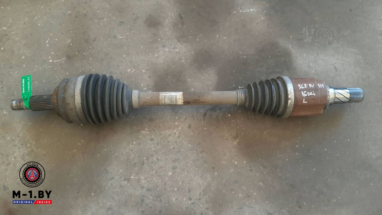 полуось передняя левая (приводной вал, ШРУС) Renault Scenic 3 поколение 2012, 1.6 л., дизель, МКПП, 8200725512