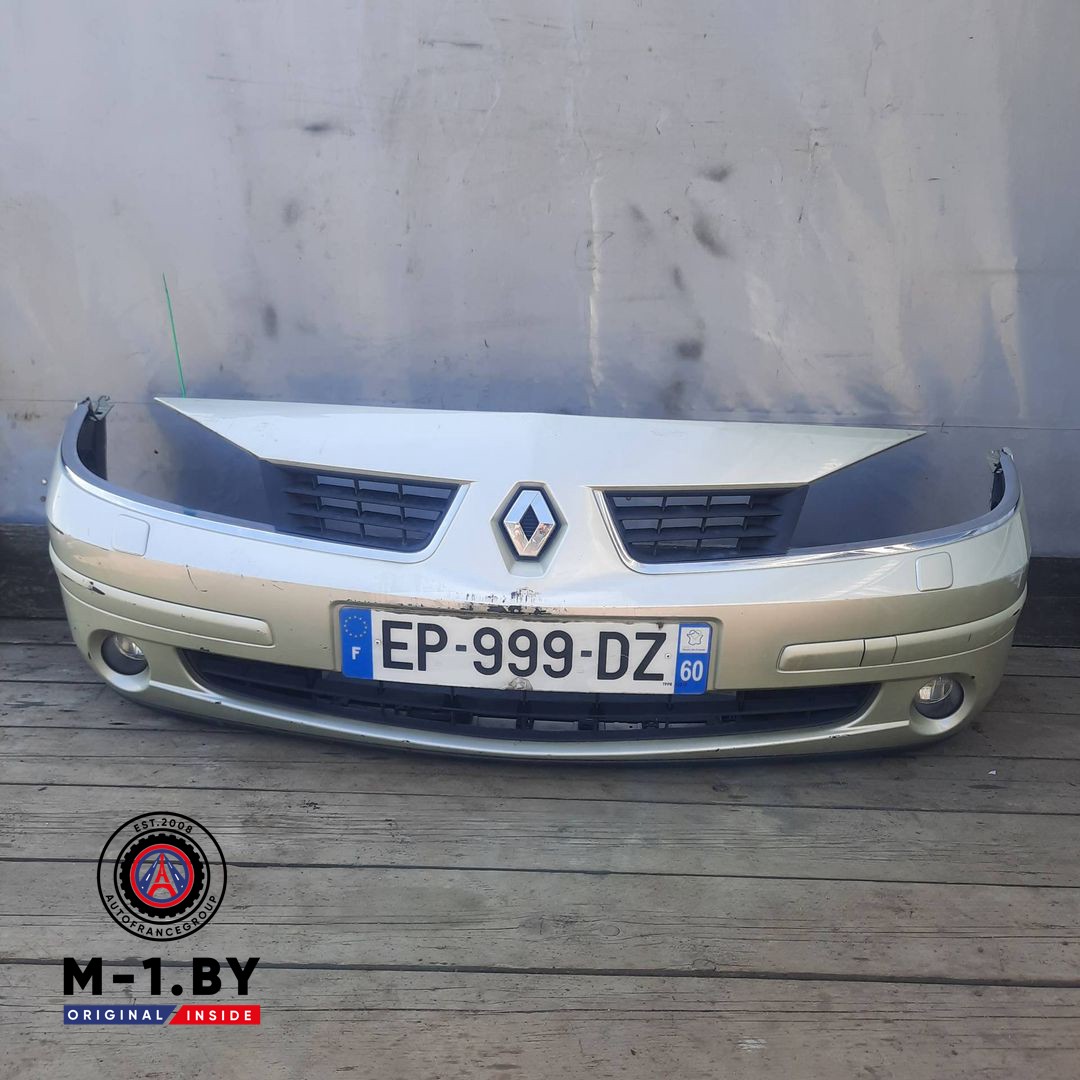 бампер передний Renault Laguna 2 поколение [рестайлинг] (2005 - 2007)