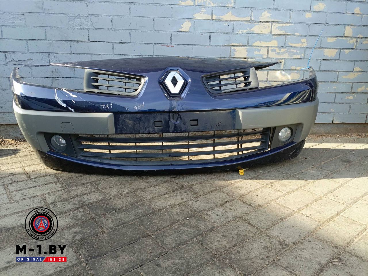 бампер передний Renault Megane 2 поколение [рестайлинг] 2007