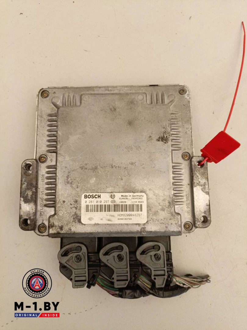 блок управления двигателем Renault Laguna 2 поколение (2001 - 2005), 1.9 л., дизель, 0281010297, 8200048297