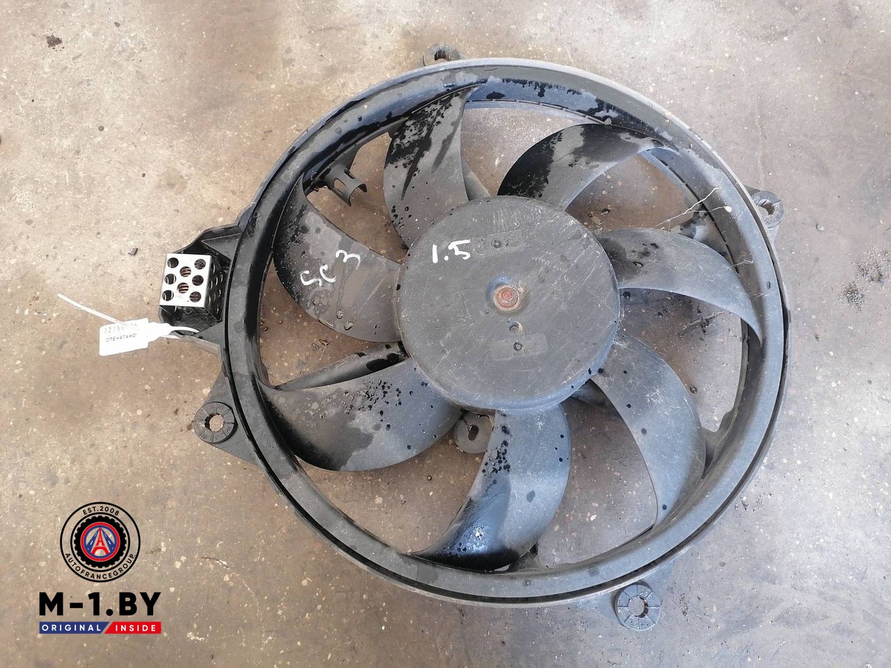 вентилятор радиатора Renault Scenic 3 поколение (2009 - 2012), 1.5 л., дизель, 214810898R