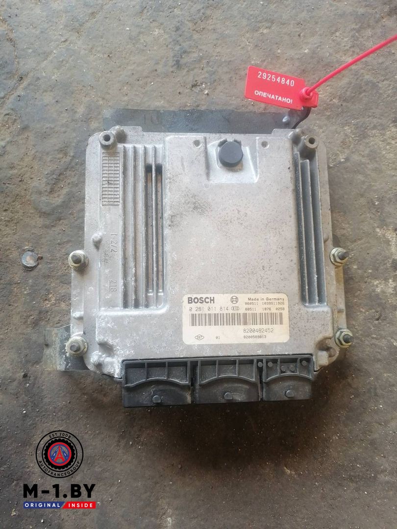 блок управления двигателем Renault Scenic 2 поколение (2003 - 2006), 2.0 л., дизель, 0281011814, 8200462452, 8200586813