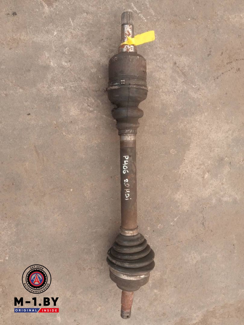 полуось передняя левая (приводной вал, ШРУС) Peugeot 406 1 поколение (1995 - 1999), 2.2 л., дизель