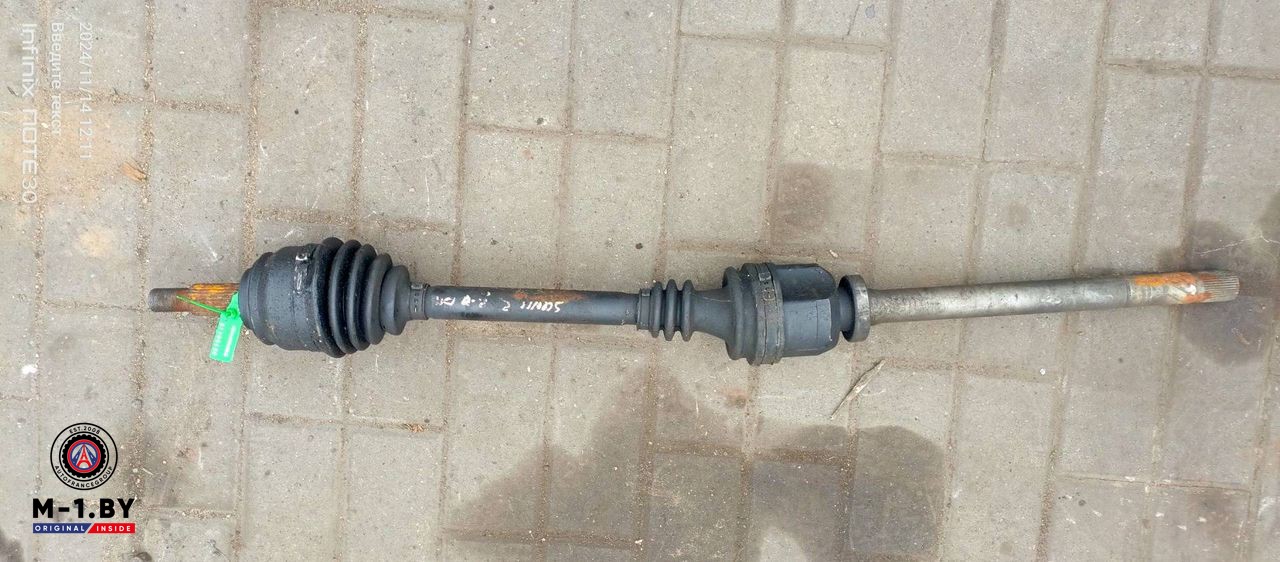полуось передняя правая (приводной вал, ШРУС) Renault Scenic 2 поколение [рестайлинг] (2006 - 2010), 2.0 л., дизель