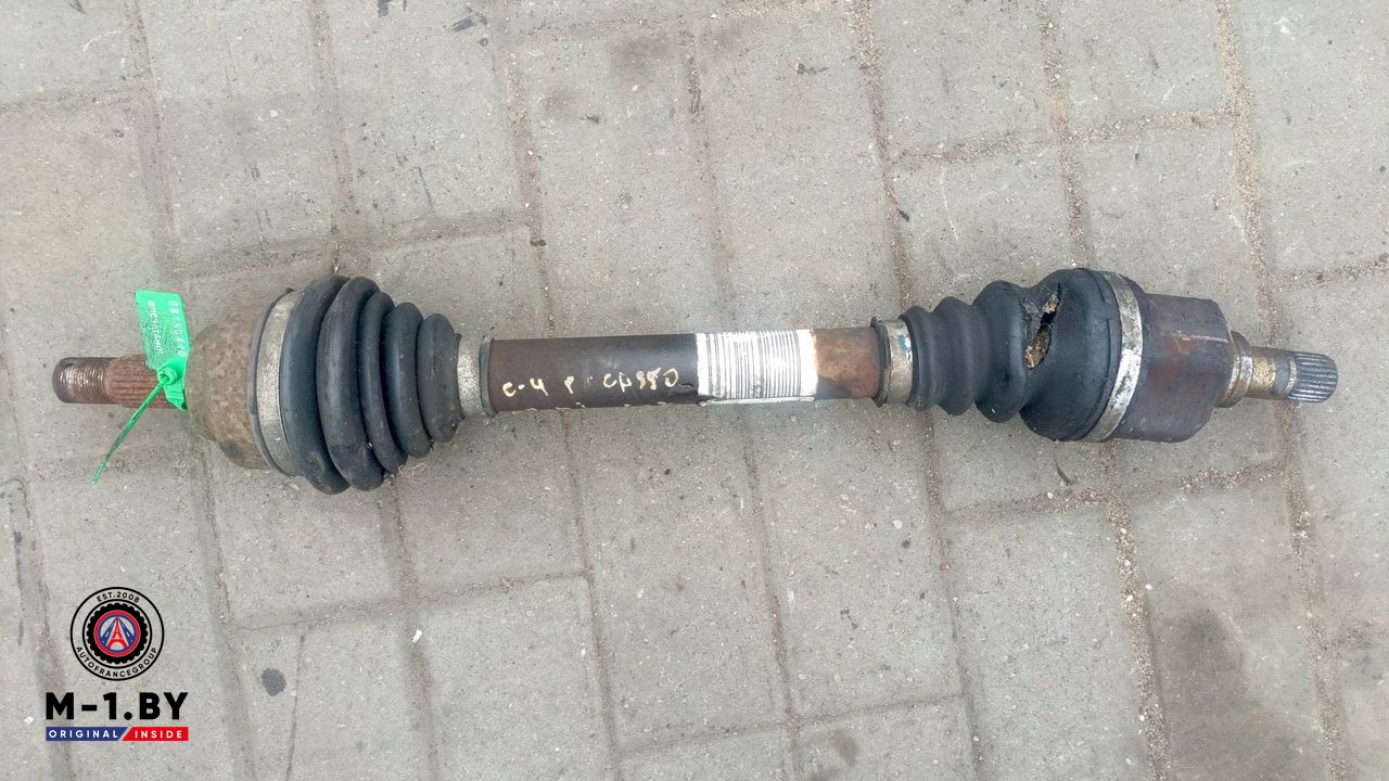 полуось передняя правая (приводной вал, ШРУС) Citroen C4 Picasso 1 поколение (2006 - 2013), 2.0 л., бензин, 9656329380