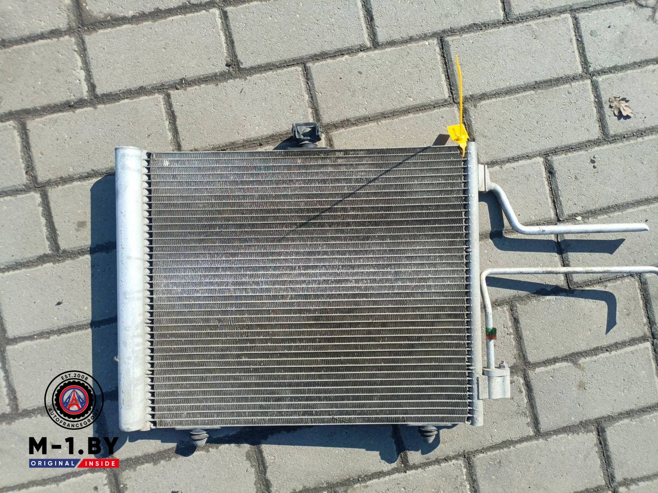 радиатор кондиционера Peugeot 207 1 поколение (2006 - 2009), 1.6 л., бензин, 9653035980