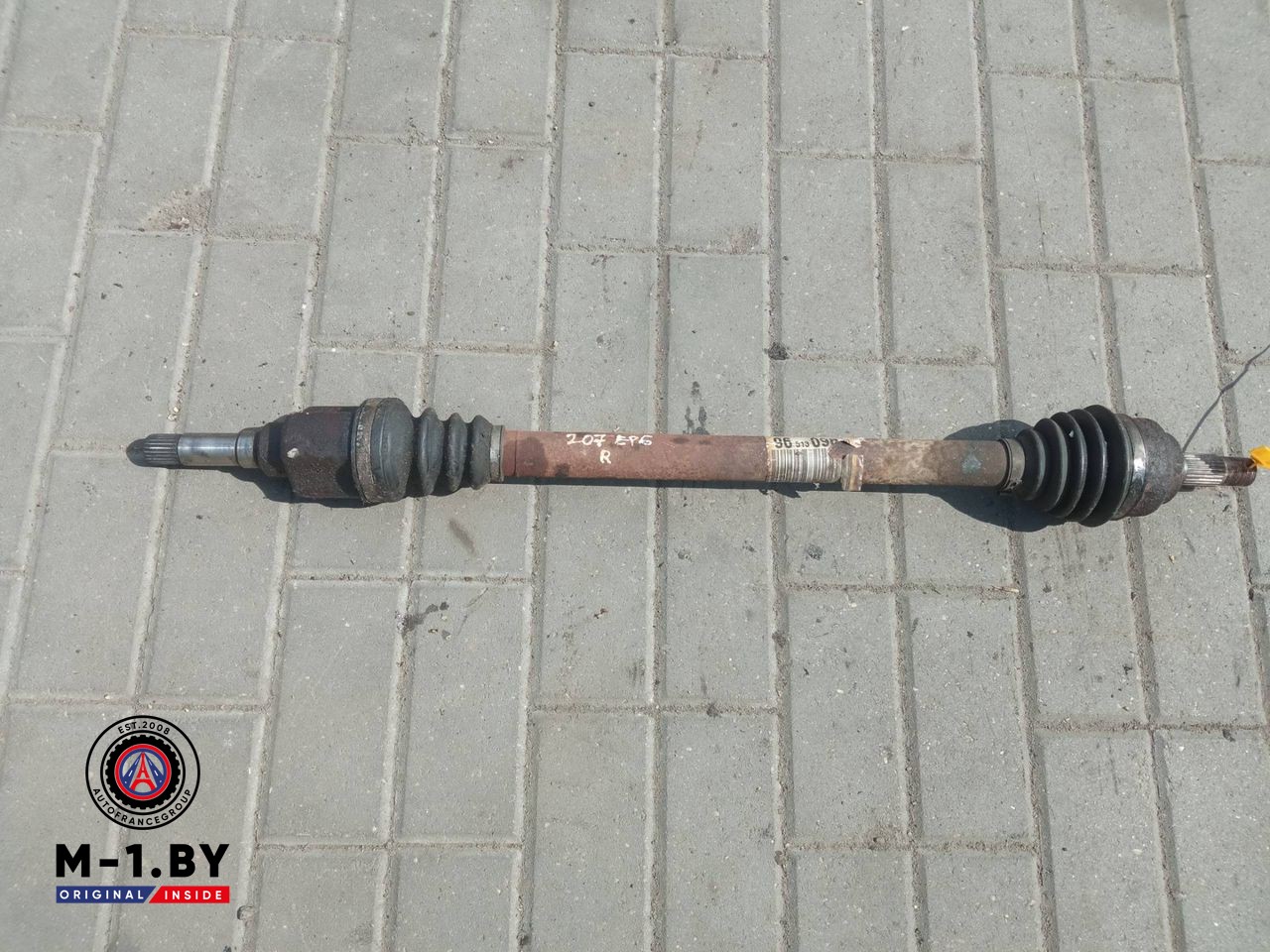 полуось передняя правая (приводной вал, ШРУС) Peugeot 207 1 поколение 2008, 1.6 л., бензин, 9651309880