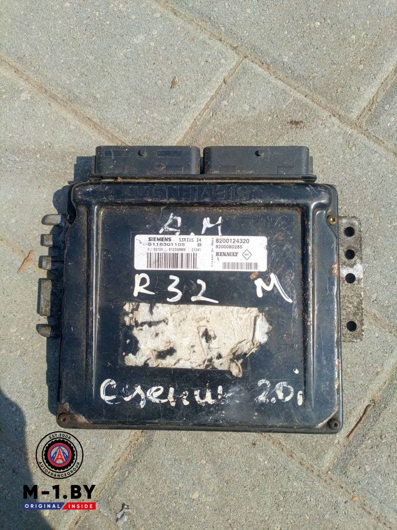 блок управления двигателем Renault Scenic 1 поколение [рестайлинг] (1999 - 2003), 2.0 л., бензин, S118301105, 8200080285
