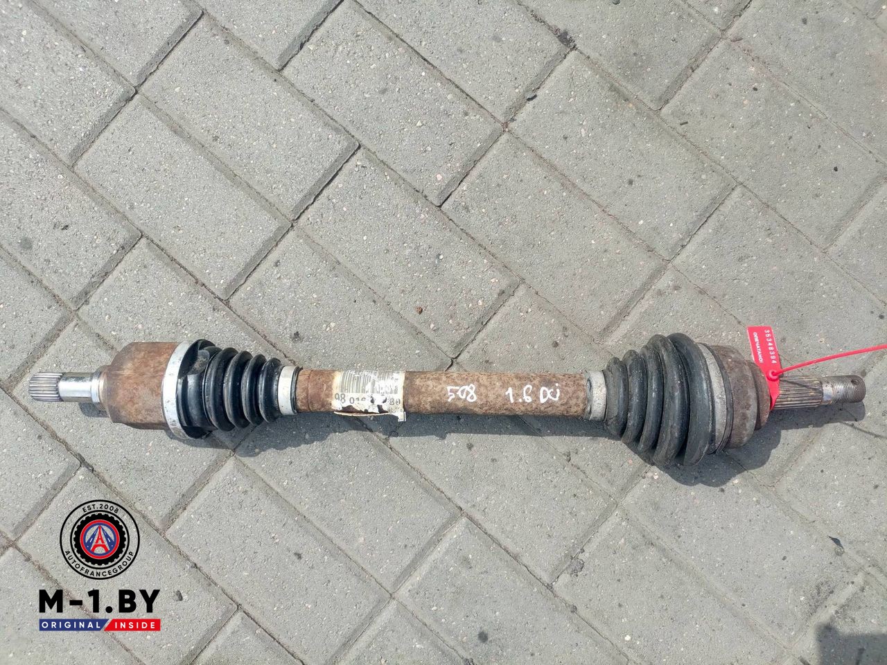 полуось передняя левая (приводной вал, ШРУС) Peugeot 508 1 поколение (2010 - 2014), 1.6 л., дизель, 9801611980