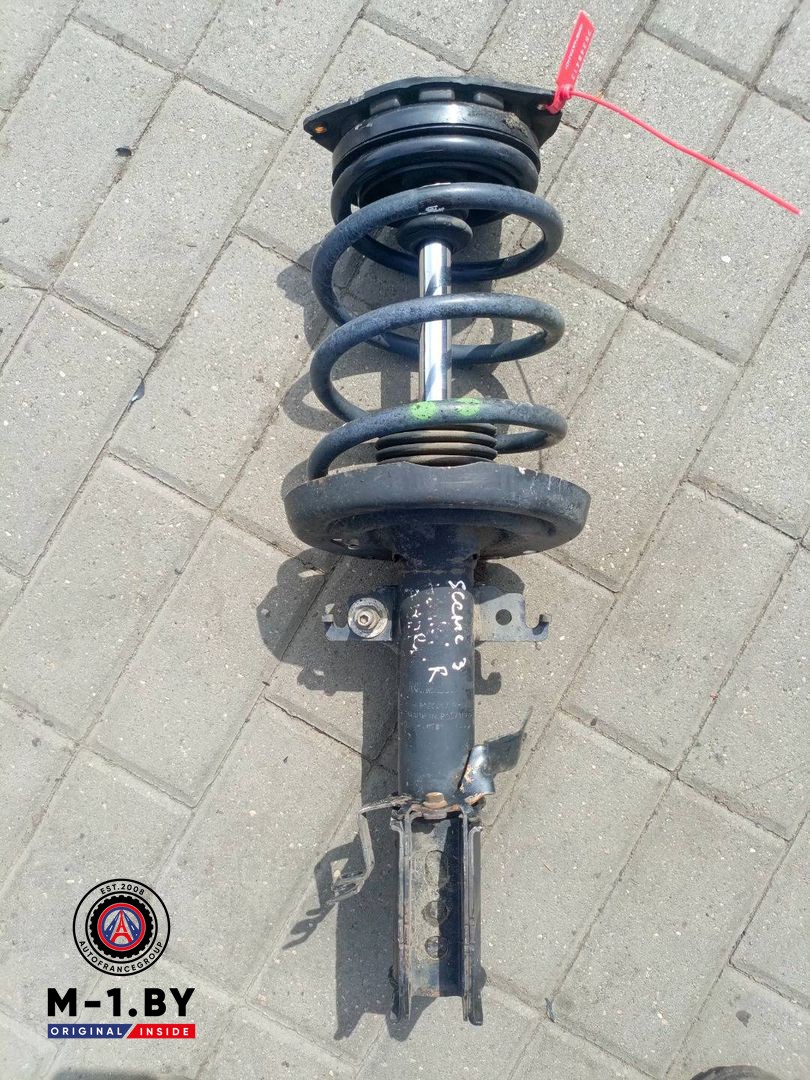 стойка передняя правая Renault Scenic 3 поколение (2009 - 2012), 1.6 л., дизель