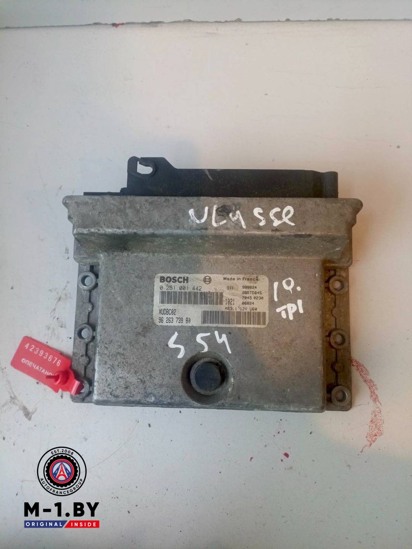блок управления двигателем Fiat Ulysse 1 поколение (1994 - 2002), 1.9 л., дизель, 0281001442, 9626373980