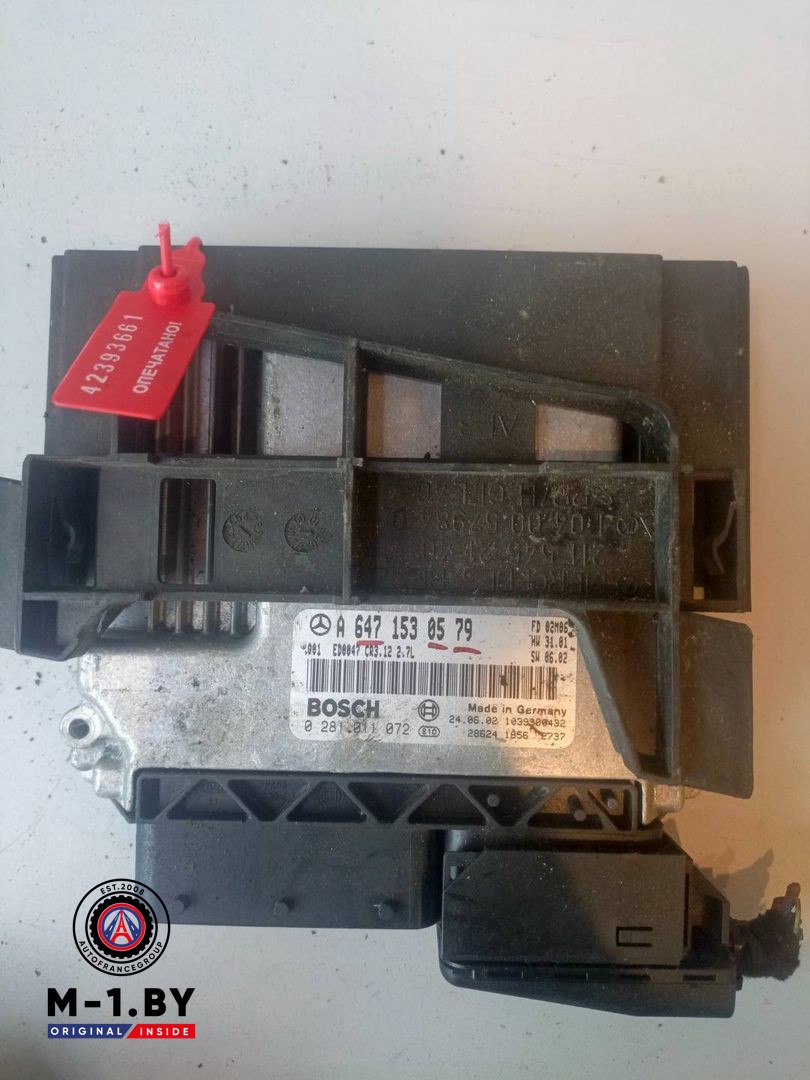 блок управления двигателем Mercedes-Benz E-Класс W210/S210 (1995 - 1999), 2.7 л., дизель, A6471530579, 0281011072