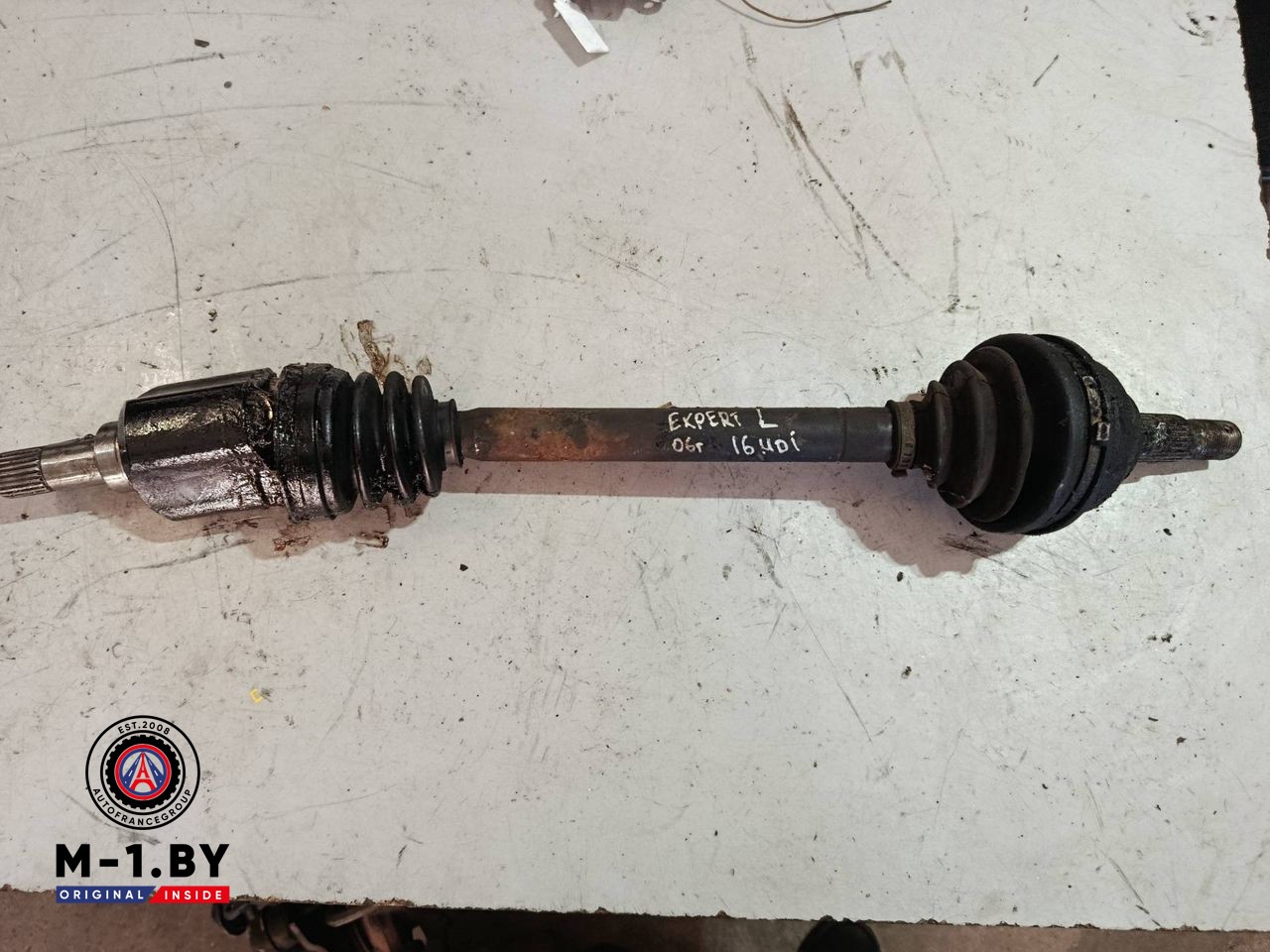 полуось передняя левая (приводной вал, ШРУС) Peugeot Expert 1 поколение [рестайлинг] 2006, 1.6 л., дизель
