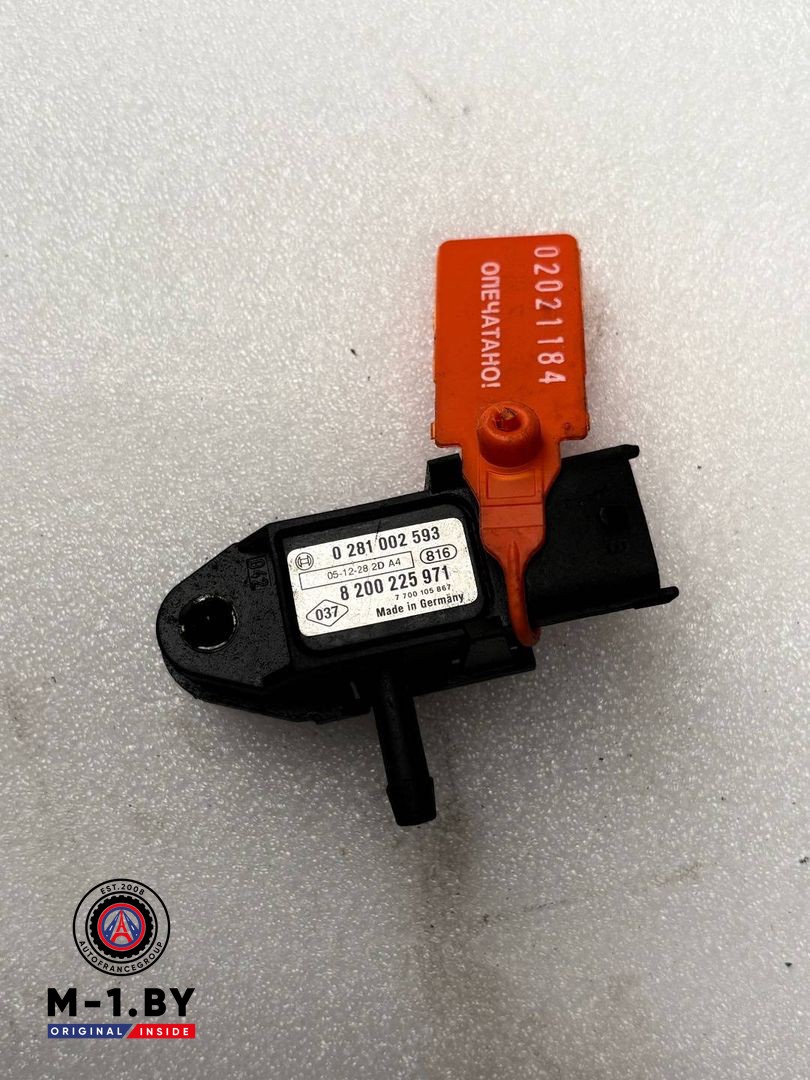 датчик абсолютного давления Renault Laguna 3 поколение (2007 - 2012), 1.5 л., дизель, 0281002593
