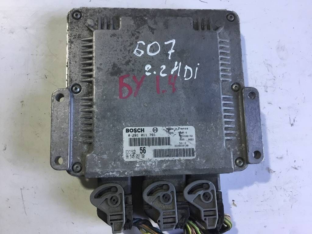 блок управления двигателем Peugeot 607 1 поколение 2002, 2.2 л., дизель, 0281011781
