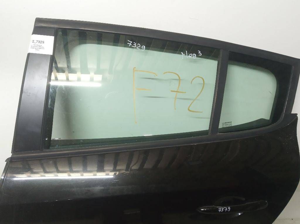 стекло двери задней левой Renault Megane 3 поколение 2009, хетчбэк 5 дв.