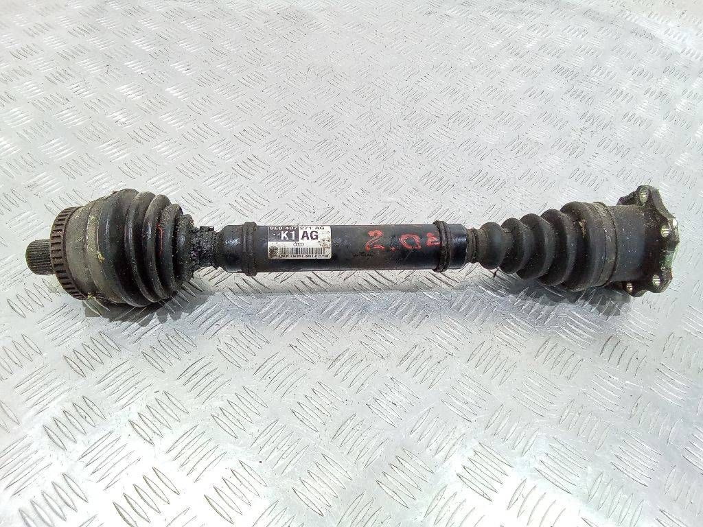 полуось передняя левая (приводной вал, ШРУС) Audi A4 B6 2000, 2.0 л., бензин, 8E0407271AG