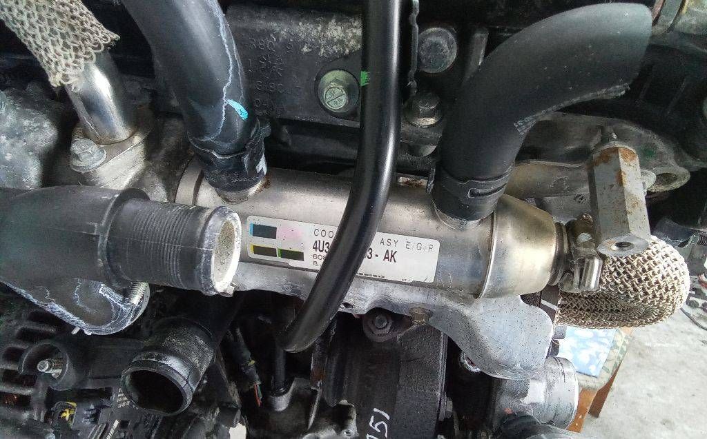 охладитель EGR / Радиатор EGR Peugeot 607 1 поколение [рестайлинг] 2006, 2.7 л., дизель, АКПП, 4U3Q9Y493AK