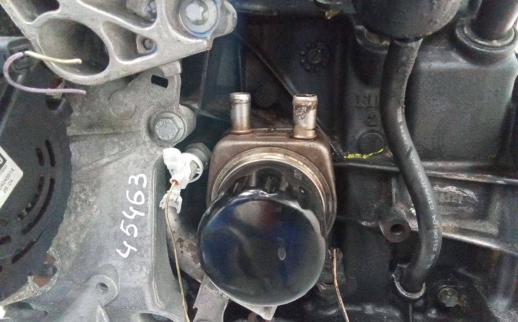 теплообменник масляного фильтра Renault Scenic 2 поколение 2004, 1.9 л., дизель, МКПП