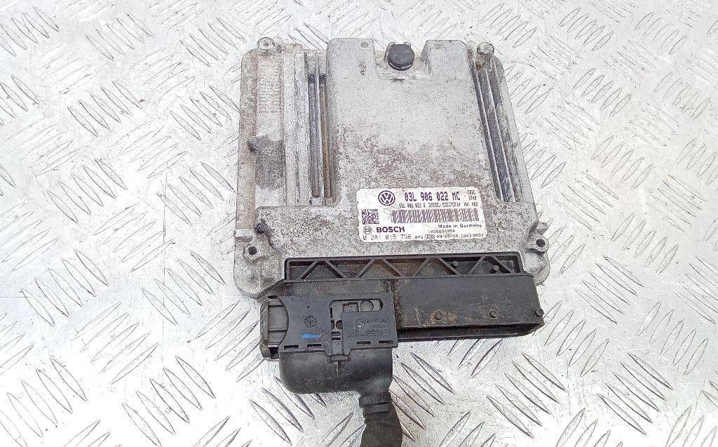 блок управления двигателем Volkswagen Golf 5 поколение 2009, 2.0 л., дизель, МКПП, 03L906022MC