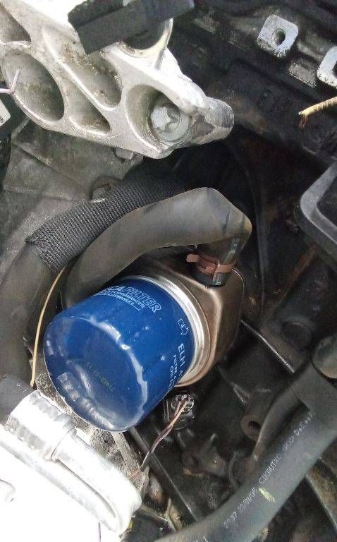 теплообменник масляного фильтра Renault Scenic 2 поколение 2006, 1.9 л., дизель, МКПП