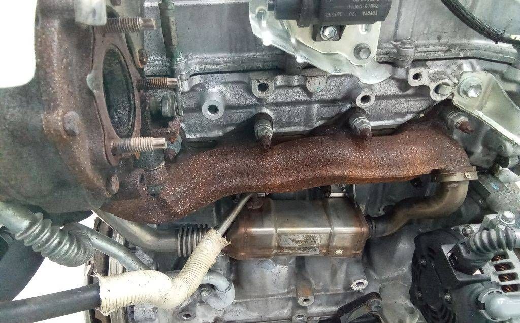 коллектор выпускной Toyota Corolla Verso 2 поколение AR10 2007, 2.2 л., дизель, МКПП