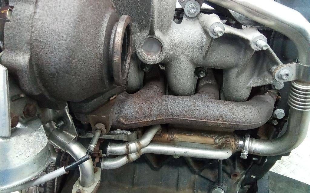 коллектор выпускной Renault Megane 2 поколение 2005, 1.9 л., дизель, МКПП