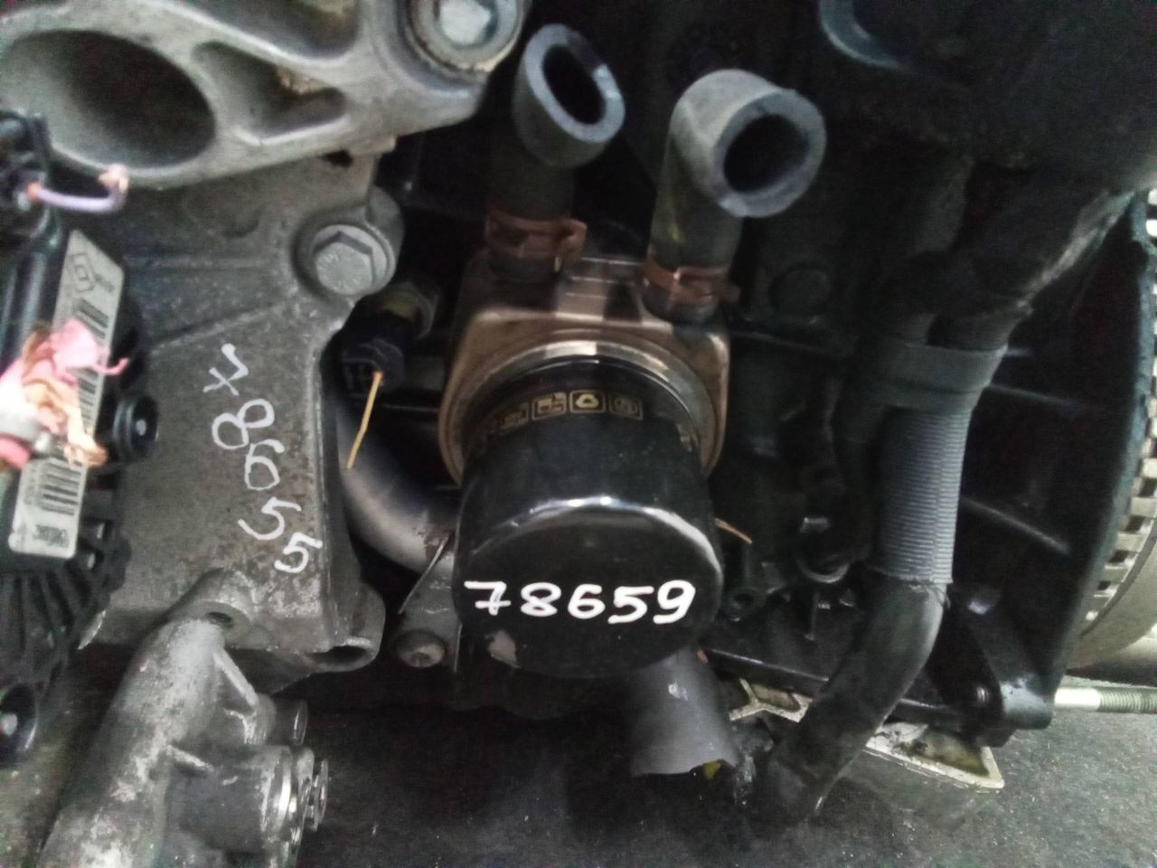 теплообменник масляного фильтра Renault Megane 2 поколение 2005, 1.9 л., дизель, МКПП