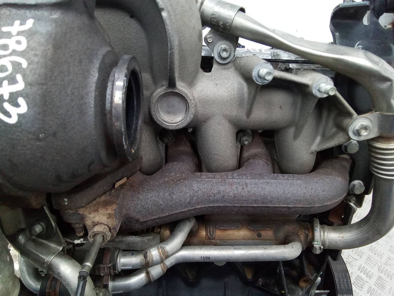 коллектор выпускной Renault Megane 2 поколение 2005, 1.9 л., дизель, МКПП