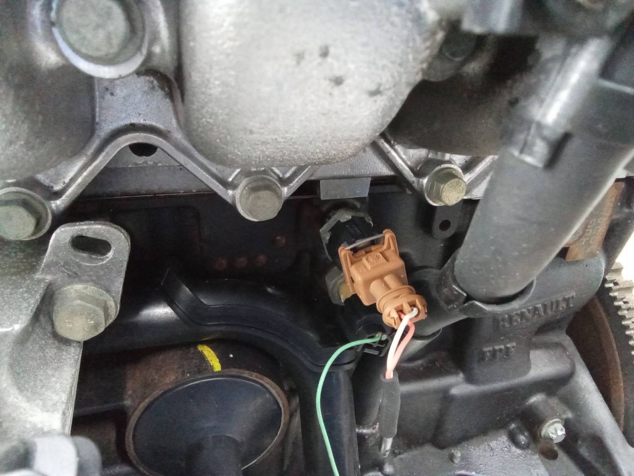 датчик детонации Renault Modus 1 поколение 2006, 1.4 л., бензин, МКПП