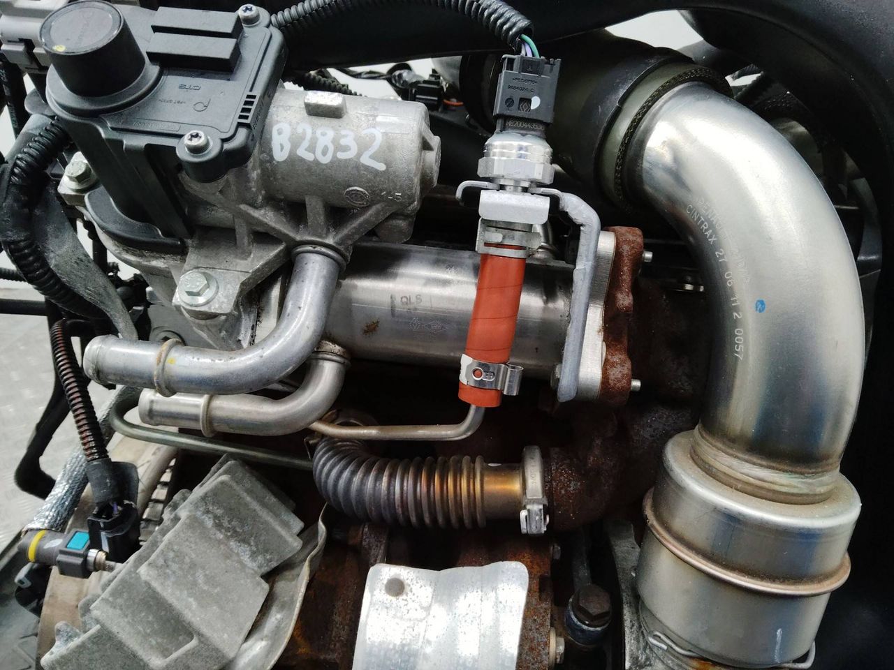 охладитель EGR / Радиатор EGR Renault Scenic 3 поколение 2011, 1.5 л., дизель, робот