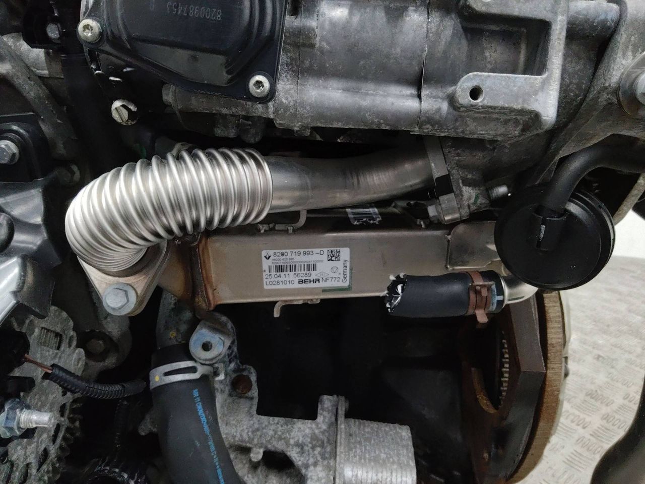 охладитель EGR / Радиатор EGR Renault Laguna 3 поколение 2011, 2.0 л., дизель, МКПП, 8200719993
