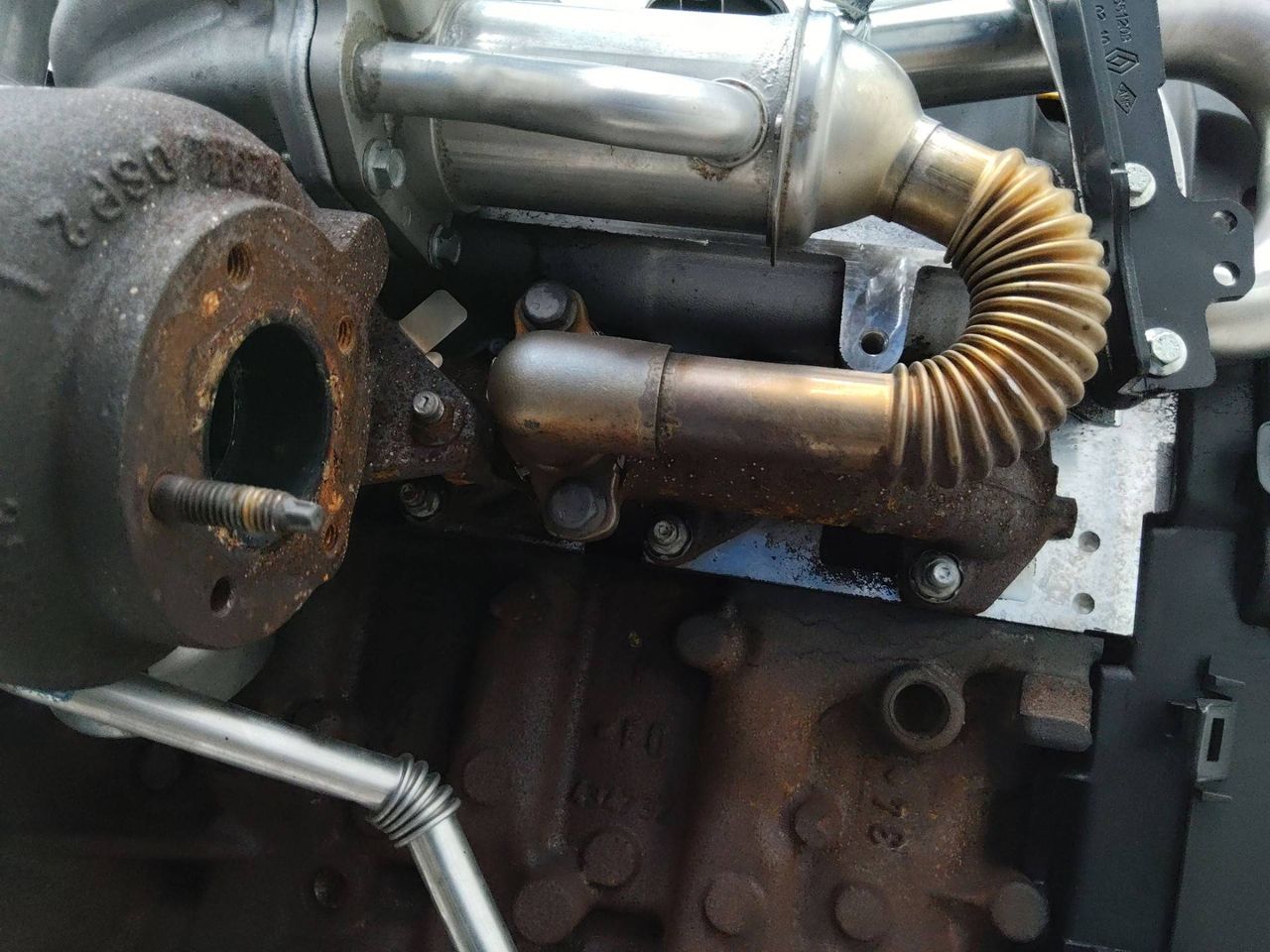 коллектор выпускной Renault Megane 3 поколение 2010, 1.5 л., дизель, МКПП