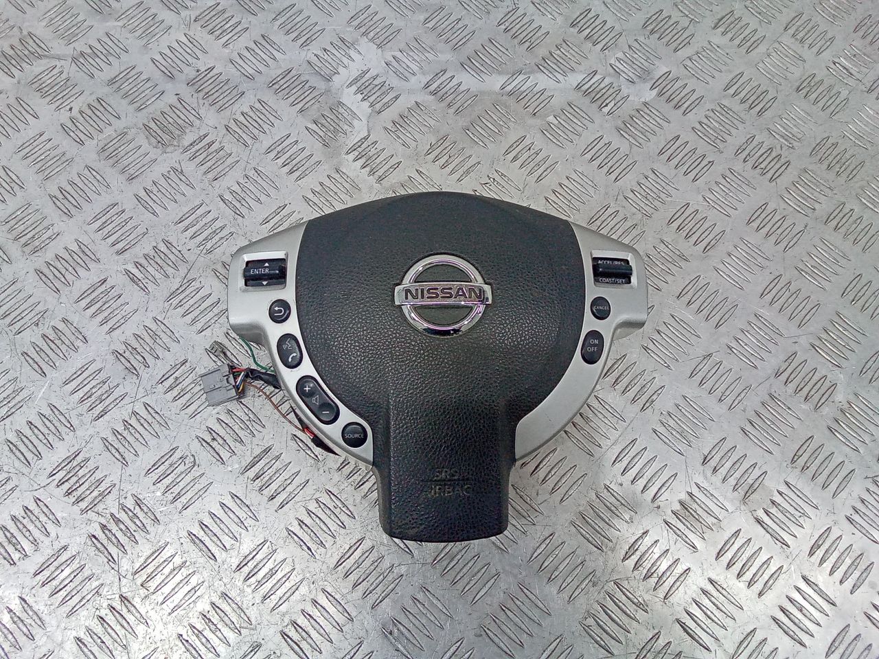 подушка безопасности водителя Nissan Qashqai 1 поколение 2008, 98510JD15D